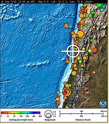 智利发生8.3级地震图