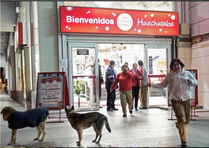 智利8.3级强震 引发的巨浪开始抵达海岸