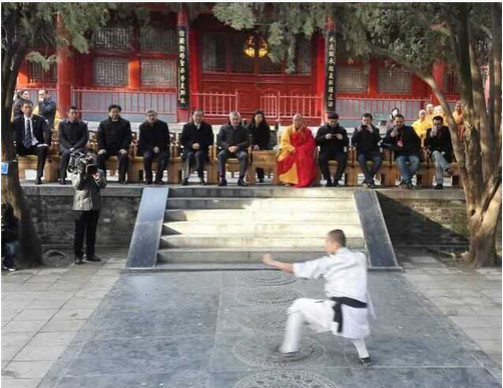 观看少林武术表演